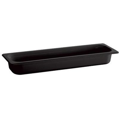 [54942] Schaal gn 2/4 (H)6.5cm melamine zwart aps
