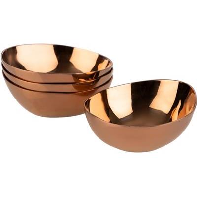 [55080] Set van 4 dipper/tipje 6.5cm pebbles rvs copper