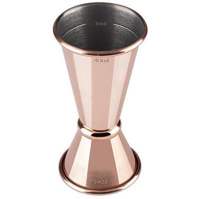 [56779] Jigger rvs 1.0/2.0/3.0/4.0cl koper