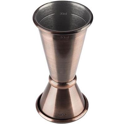 [56780] Jigger rvs 1.0/2.0/3.0/4.0cl vintage koper