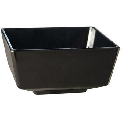 [57080] Kom vierkant 19.0x19.0cm melamine aps zwart