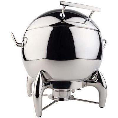 [7514] Soepketel 10.0ltr. globe compleet chafing dish rvs
