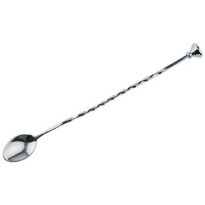 [8986] Barlepel 27.0cm vlakke kop rvs *