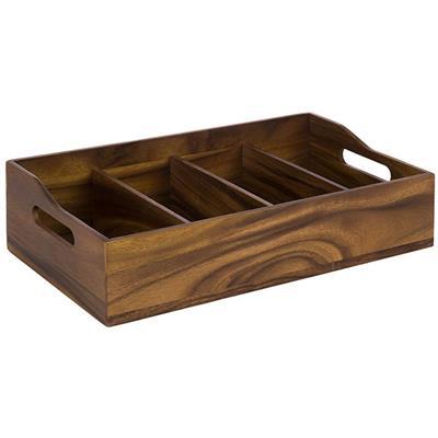 [9719] Bestekbak 51.0x28.0x(H)13.0cm acacia