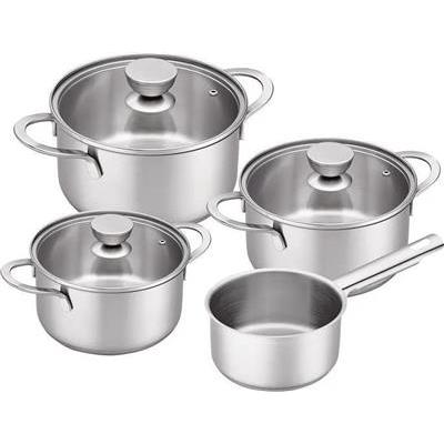 [10130] Pannenset 4delig inductie Futura Brabantia steel