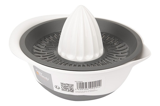 [1540] Citruspers wit/grijs kunststof