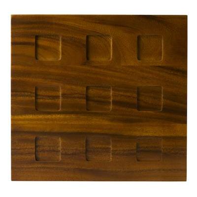 [90177] Tray 3x3 (h)2.5x28x27cm Modus hout 988x – uitlopend