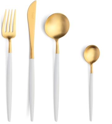 [59177] Tafellepel 21 cm Goa White Gold Matt Cutipol 05