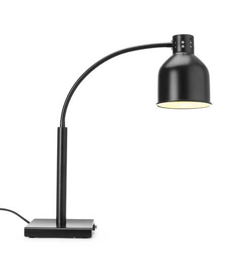 [7548] Warmhoudlamp flexibel zwart incl. lamp