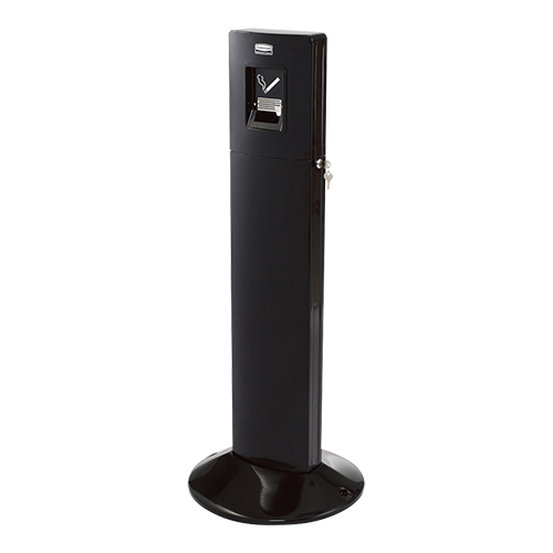[505897] Rokerszuil/rookpaal 109cm Rubbermaid zwart 
