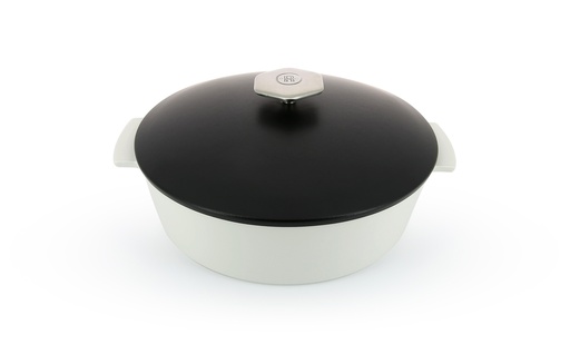 [48099] Braadpan met deksel 360.0cl Revolution white inductie