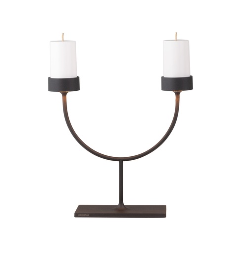 [506016] Tafellamp Led 35.6cm Perpetua duo black