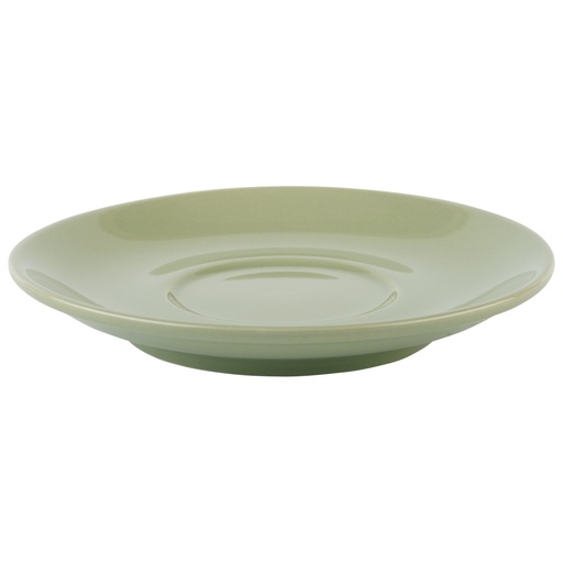 [506037] Cappuccinoschotel Ø 15.5x2.5cm Snug groen porselein