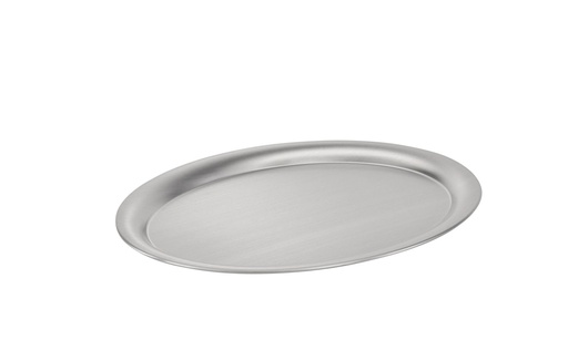 [506059] Dienblad ovaal 29.0x22.0x0.5cm Kaffeehaus RVS satijnglans