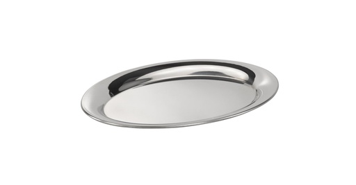[506061] Kaffeehuis Dienblad met omgerolde rand Ovaal 20.0x14.5x0.5cm 18/8 RVS hoogglans gepolijst