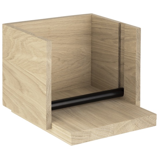 [506087] Servetdispenser voor circa 100 servetten 19.0x19.0x16.5cm Valo eikenhout