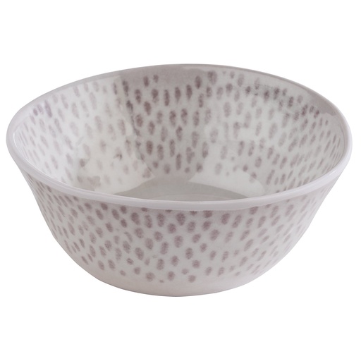 [506110] Kom 0.25 liter 13.0x13.0x5.5cm Footmark Wit Grijs Melamine