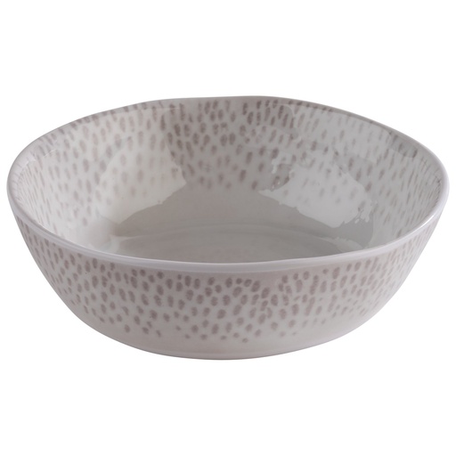 [506111] Kom 0.6 liter 18.0x18.0x5.5cm Footmark melamine wit grijs