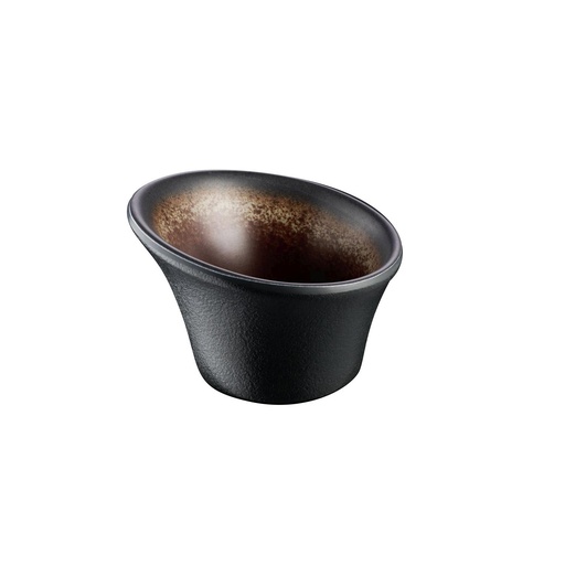 [506126] Melamine kom 8.0x8.0x5.5cm Kaya grijs/bruin