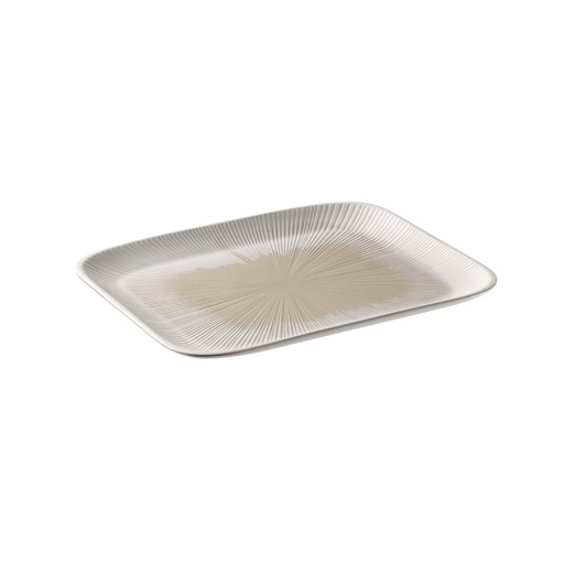 [506149] Melamine Schaal GN 1/2 32.5x26.5x2.5cm Wit / Beige / Blush