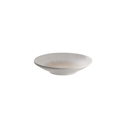 [506155] Melamine bord 15.0x15.0x3.0cm wit beige blush