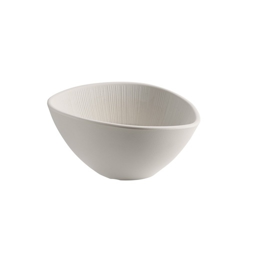 [506161] Melamine Kom 19.0x16.5x9.0cm 0.5 liter Blush wit/beige