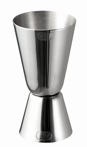 [506189] Jigger 25.0/50.0 ml 4.5x4.5x8.5cm RVS