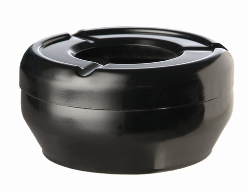 [506325] Melamine Asbak 10.0x10.0x4.0cm Gleam Zwart