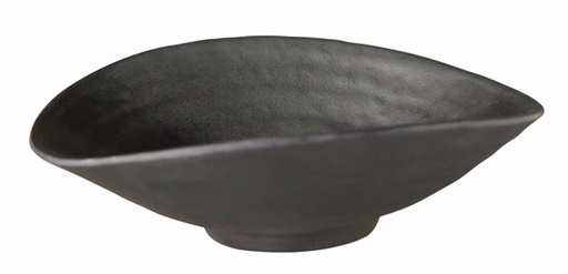 [506348] Melamine kom 0.2 liter 17.5x15.5x5.5cm Zen-17 steenlook zwart