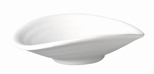 [506350] Kom 13.0x11.0x3.5cm Zen Wit Steenlook Melamine