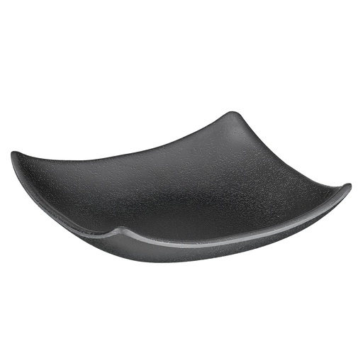 [506351] Kom 10.5x10.5x3.0cm 0.06 liter Zen melamine zwart steenlook