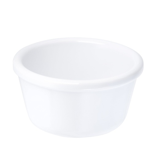 [506362] Dipschaaltje 8.5x8.5x4.5cm 120.0 ml melamine wit casual