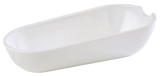 [506369] Melamine bestekpresentatiekom 22.5x11.0x6.0cm 0.5 liter wit
