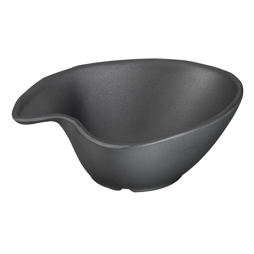 [506409] Kom 14.5x12.5x5.0cm 0.2 liter melamine Zen zwart steenlook