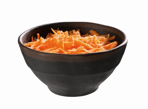 [506436] Kom 0.2 liter 11.0x11.0x5.5cm Marone Zwart met bruine rand Melamine