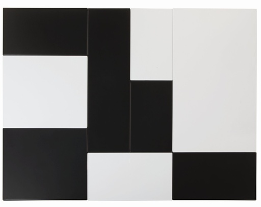 [506461] Melamine schaal GN 1/3 32.5 x 17.6 x 1.5 cm Zero wit met antislipvoetjes