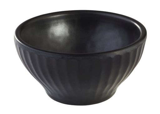 [506465] Kom melamine steengoedlook 8.0x8.0x4.0cm 0.07 liter Aiko zwart