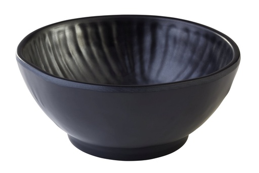 [506467] Kom 16.0x16.0x7.0cm 0.6 liter Aiko melamine zwart steenlook