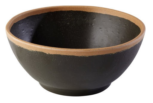 [506531] Kom Ø 16.0x7.0cm 0.7 liter Crocker melamine bruin met lichtbruine rand