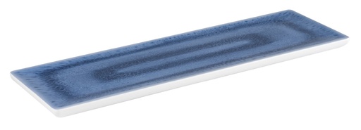 [506555] Melamine Schaal GN 2/4 53.0x16.2x2.0cm Blue Ocean Decor Blauw/Wit