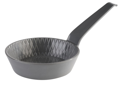 [506582] Melamine minikom met handvat 0.07 liter Ø 8.5xL 15.5xH 2.5cm antraciet