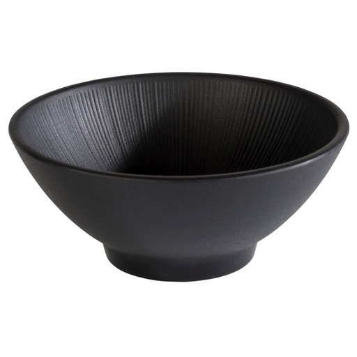 [506648] Kom 16.0x16.0x6.5cm 0.5 liter zwart melamine