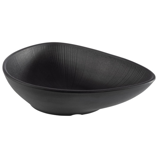 [506654] Melamine Kom 28.0x22.0x7.0cm 0.8 liter Nero Zwart