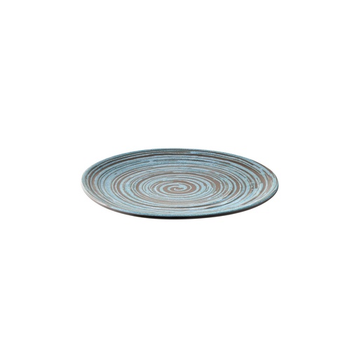 [506677] Melamine Bord 22.0x22.0x2.0cm Cancun Turkoois Bruin