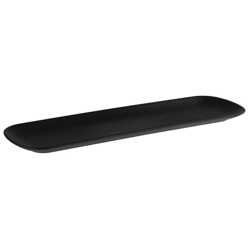 [506701] Melamine GN 2/4 schaal 53.0x16.2x2.5cm zwart