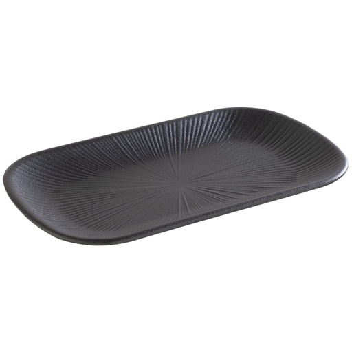 [506707] GN 1/4 schaal melamine zwart 26.5x16.2x2.5cm