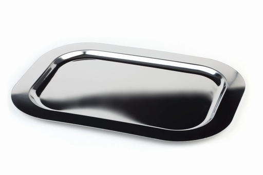 [506759] Rechthoekig Serveerblad Vlakke Rand 50.0x38.0x2.0cm Finesse 18/0 RVS
