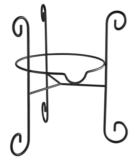 [506811] Standaard voor drankdispenser 27.0x27.0x31.5cm Klassiek zwart metaal