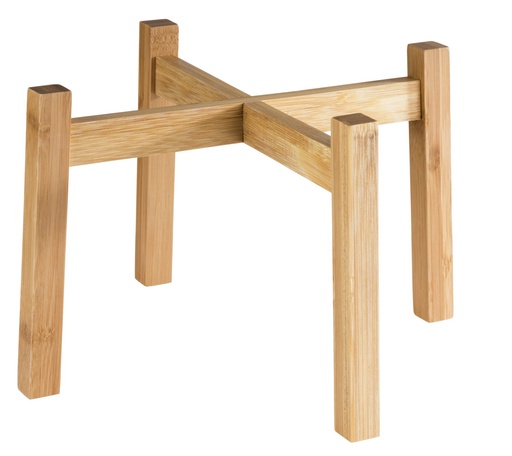 [506817] Standaard voor drankdispenser 23.0x23.0x14.0cm naturel bamboe