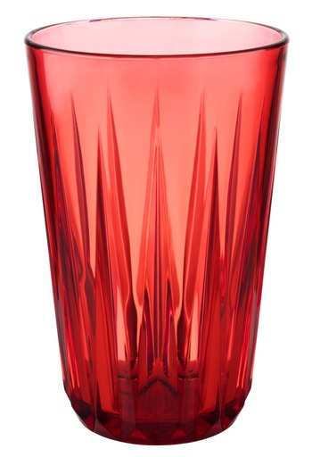 [506832] Drinkbeker 0.3 liter Ø 8.0x12.5cm Tritan Kristal Rood Ster